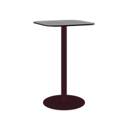 Burgundy Halo Bar Table